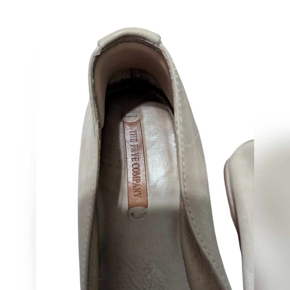 Frye Ivory Sunwash Nubuck Leather Ballet Flats - Picture 3 of 6